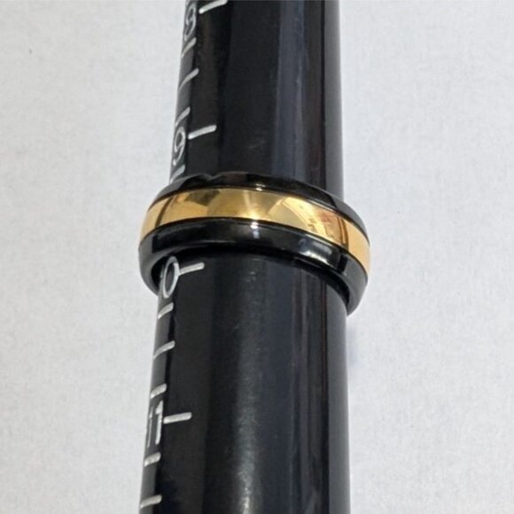 Black Gold Tungsten Carbide Ring Size 9.5 by Spikes - Picture 5 of 16